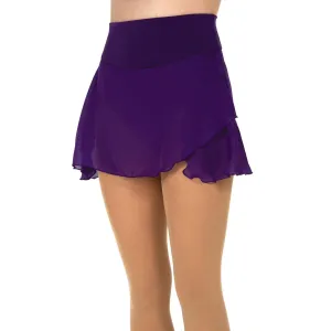 517 Competition Figure Skating Faux Wrap Georgette Skirt