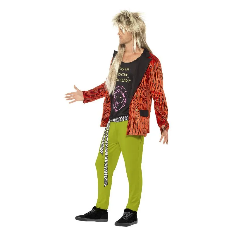 80s Rock Star Costume Adult Red