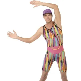 90's Aerobics Instructor Mr Motivator Costume Adult Bodysuit