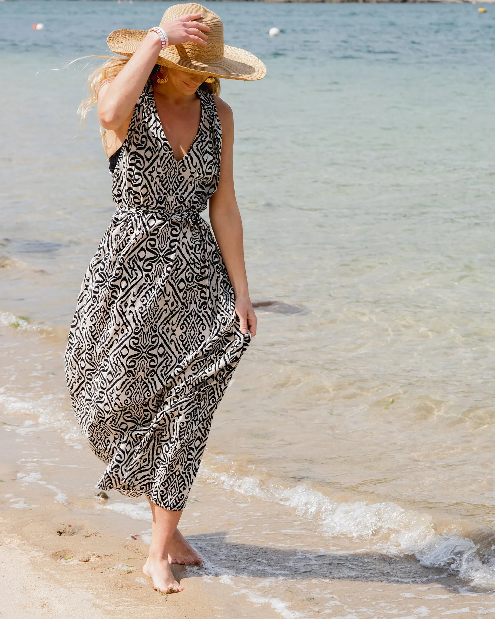 Aloft Margie Halterneck Maxi Dress