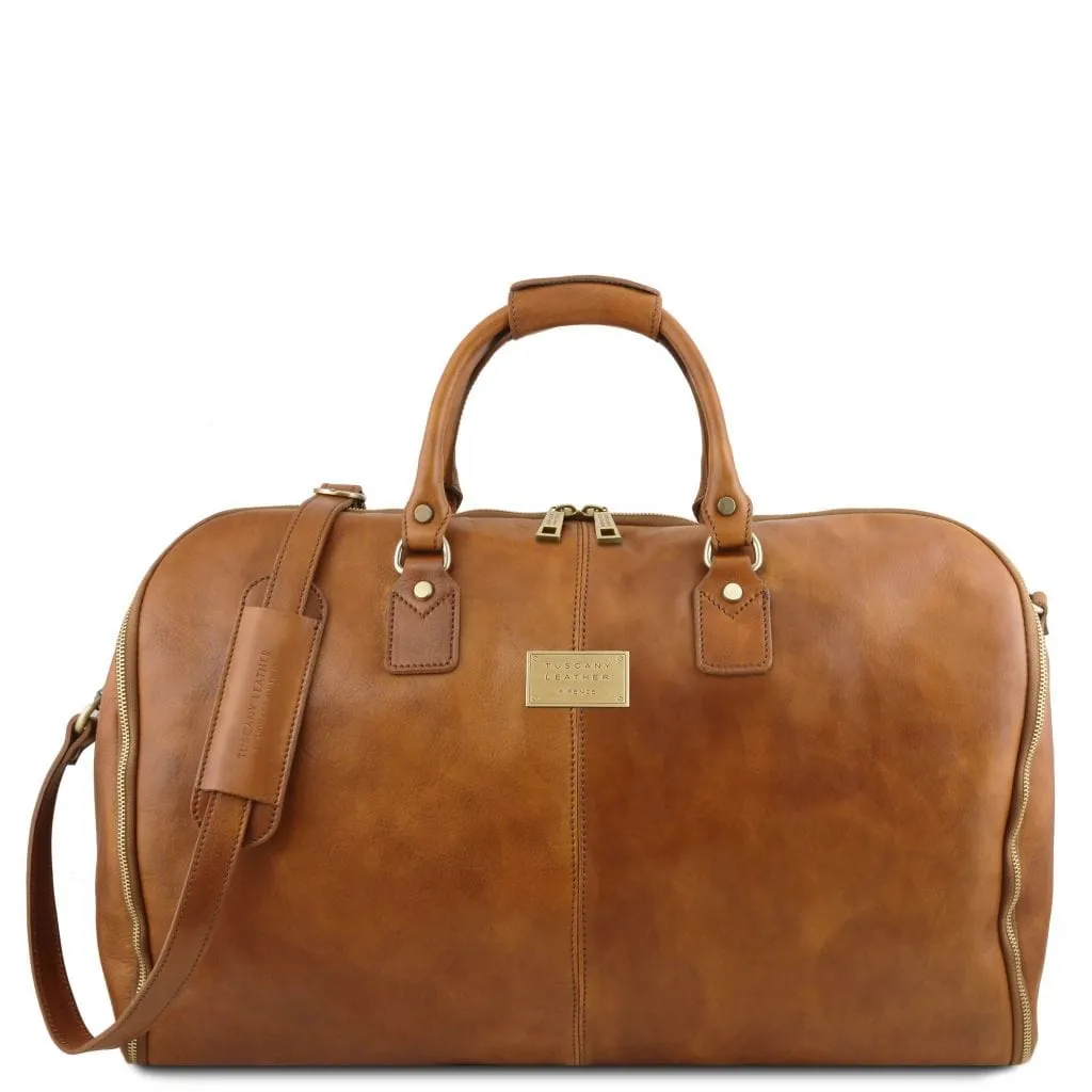 Antigua - Leather travel duffle/garment bag | TL142341 suiter bag