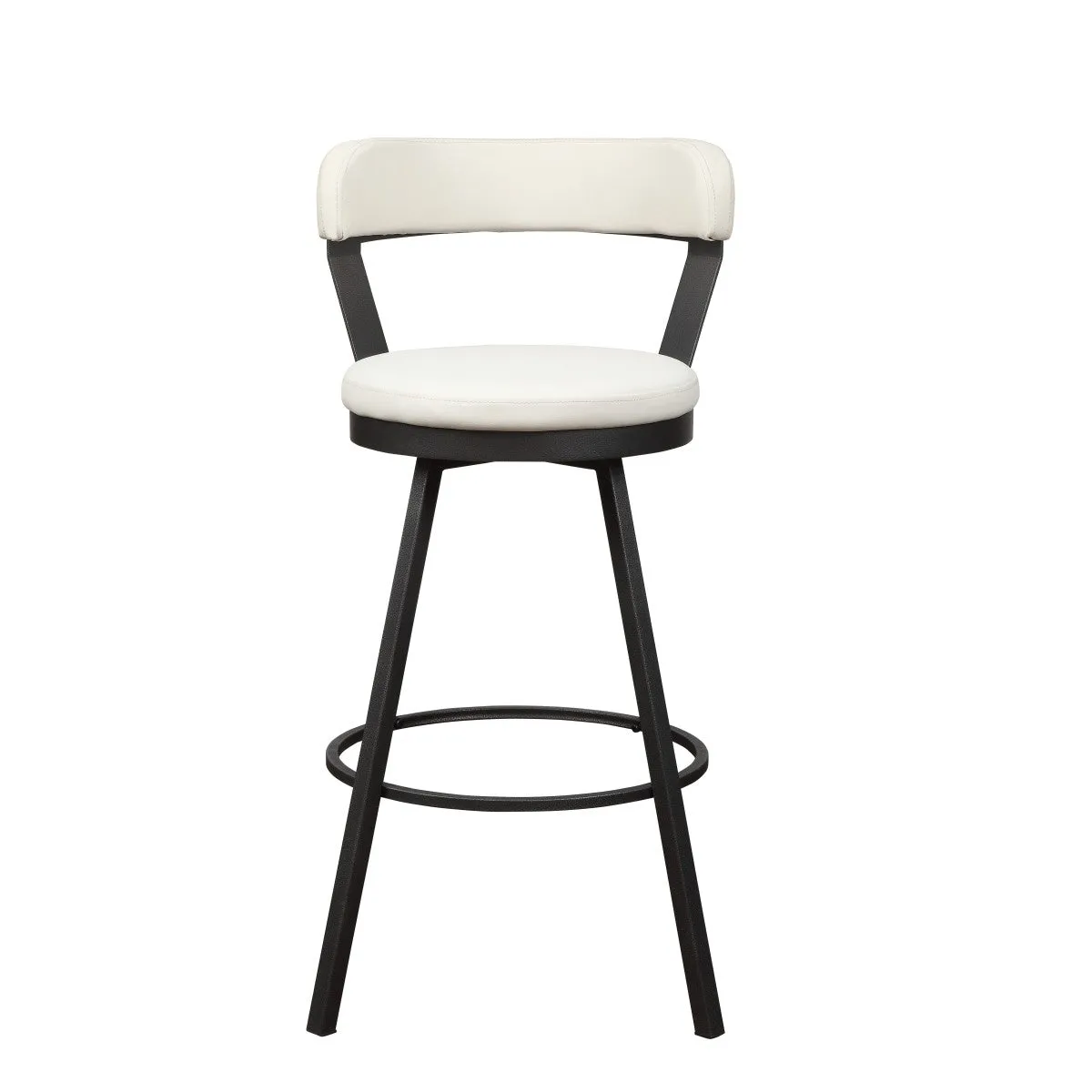 Appert Collection Swivel Pub Height Chair, White - Set of 2