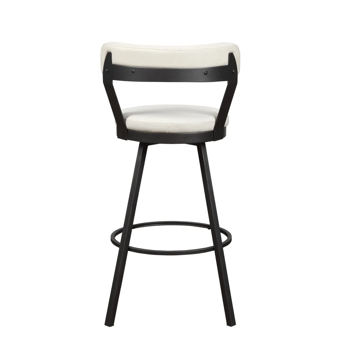 Appert Collection Swivel Pub Height Chair, White - Set of 2