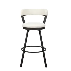 Appert Collection Swivel Pub Height Chair, White - Set of 2