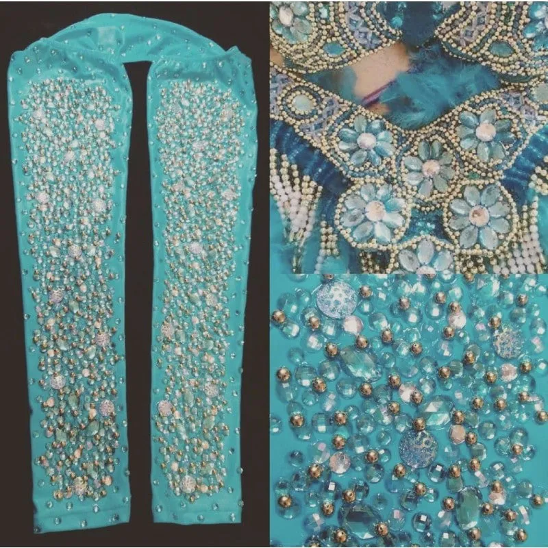 Azul Claro Arm Sleeves Bolero Style