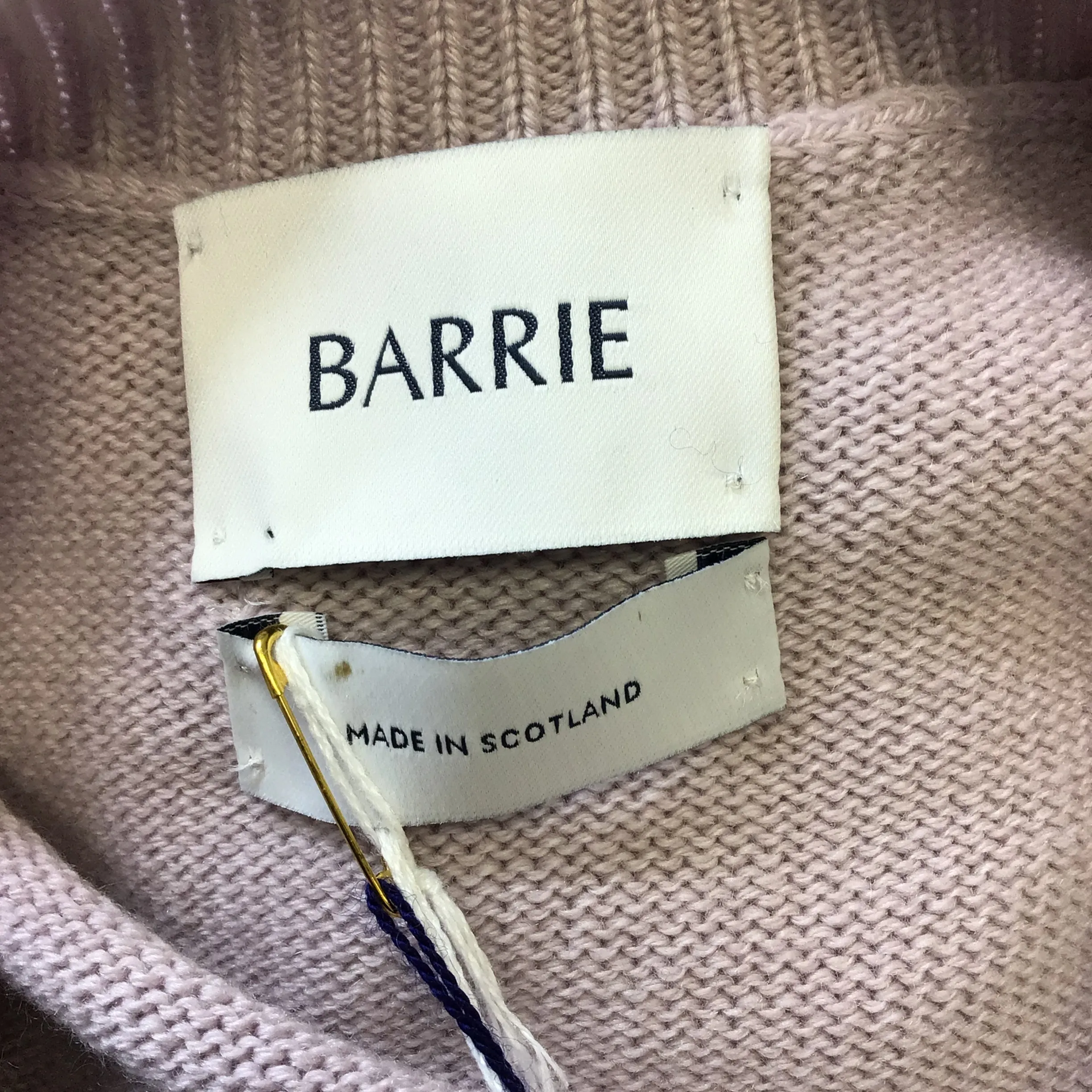 Barrie Lavender Pause Cashmere Knit Cardigan Sweater