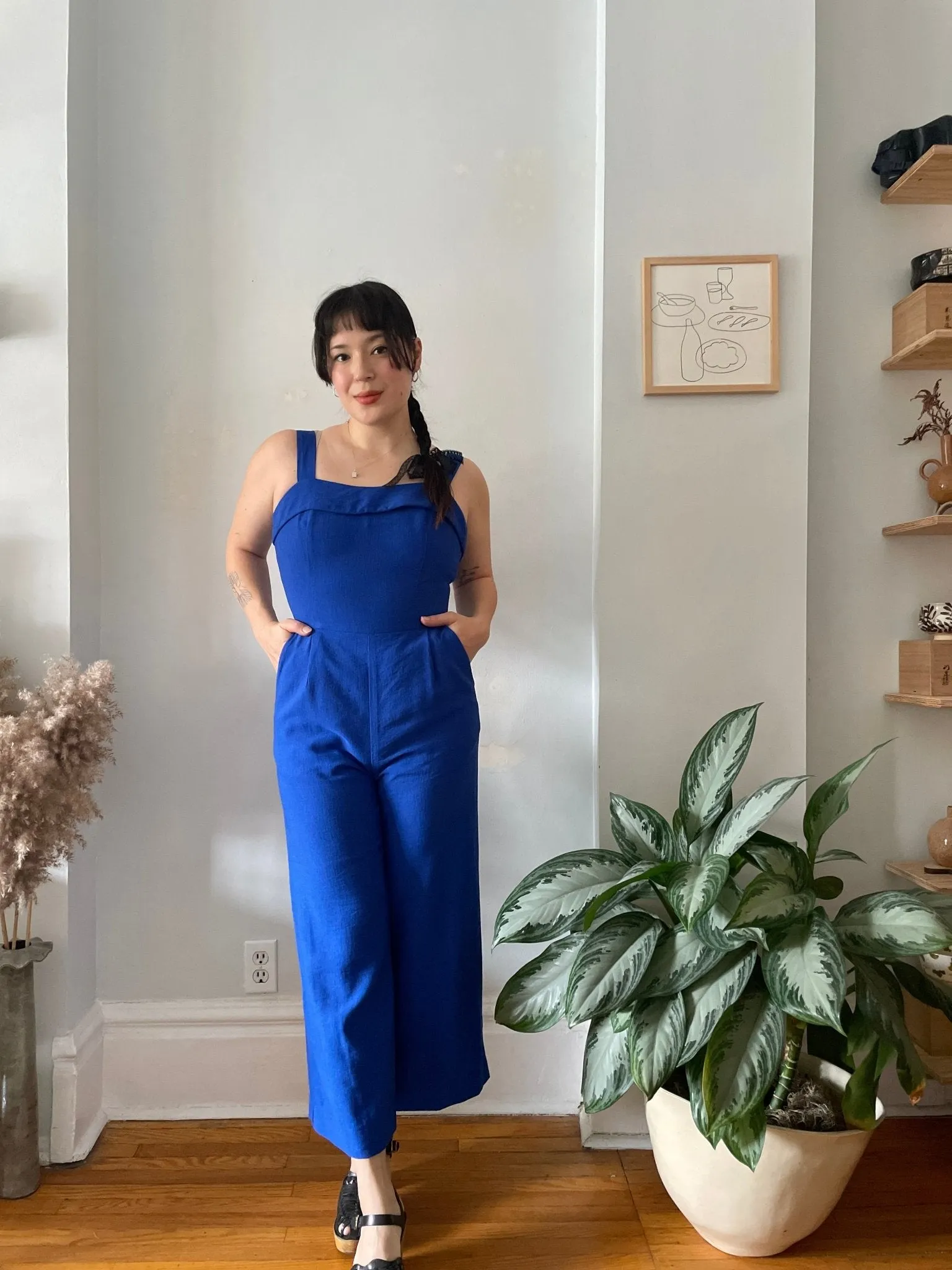 Birds of North America Sandgrouse Jumpsuit - Cobalt (Online Exclusive)