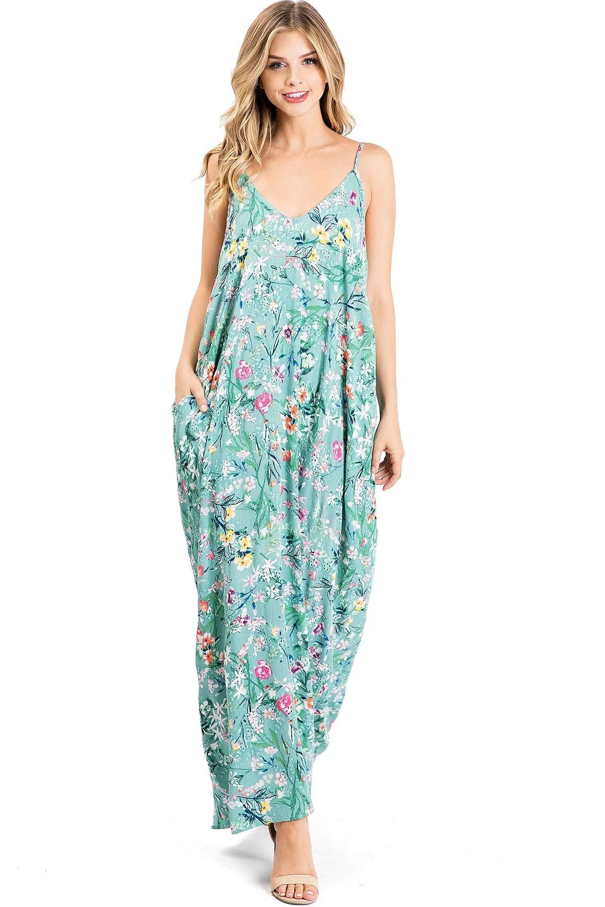 Bloom Texture Maxi Dress