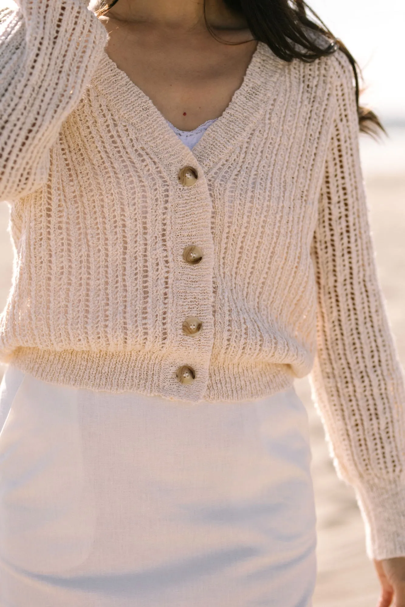 Brandy Buttoned Knit Cardigan