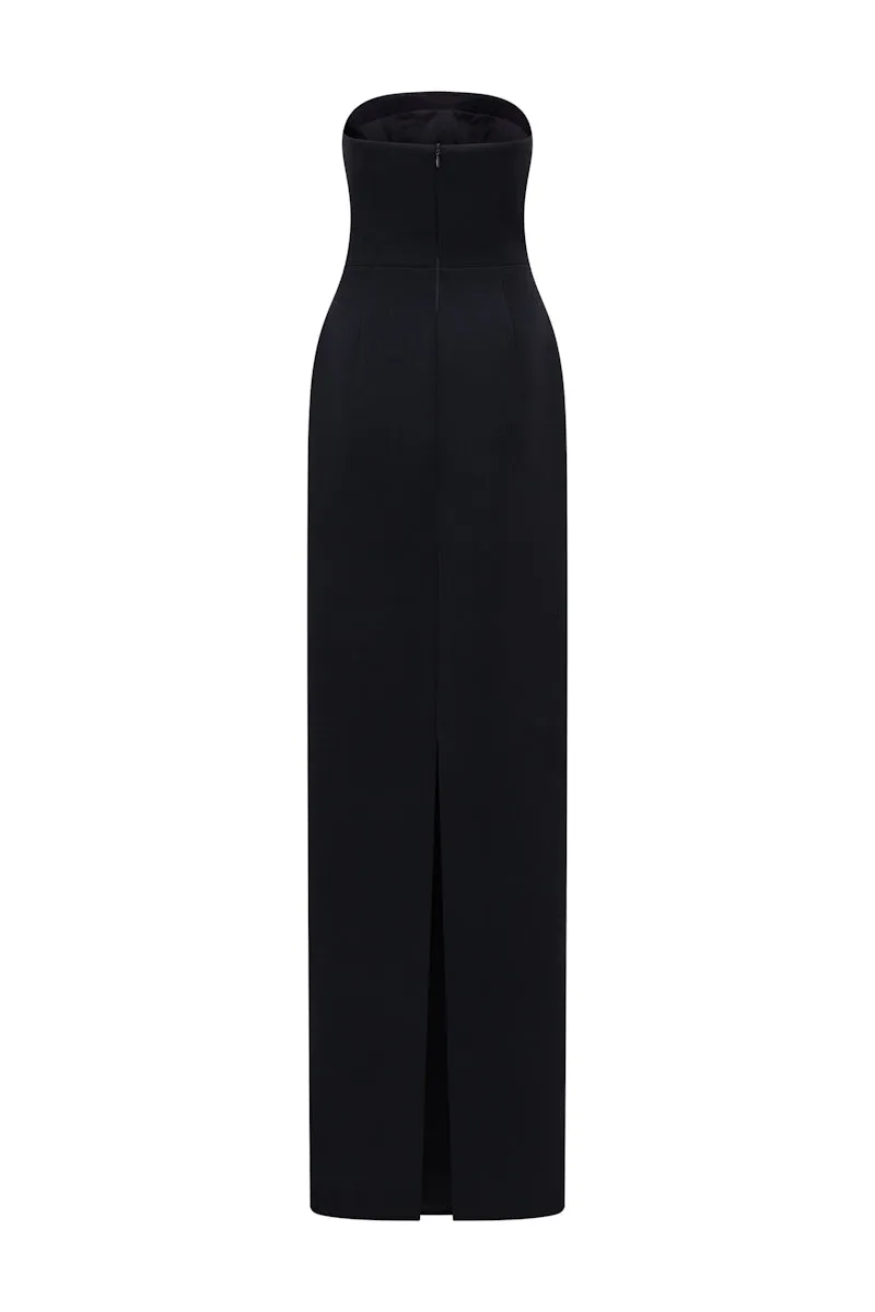 CALLIOPE CREPE BODYCON MAXI DRESS