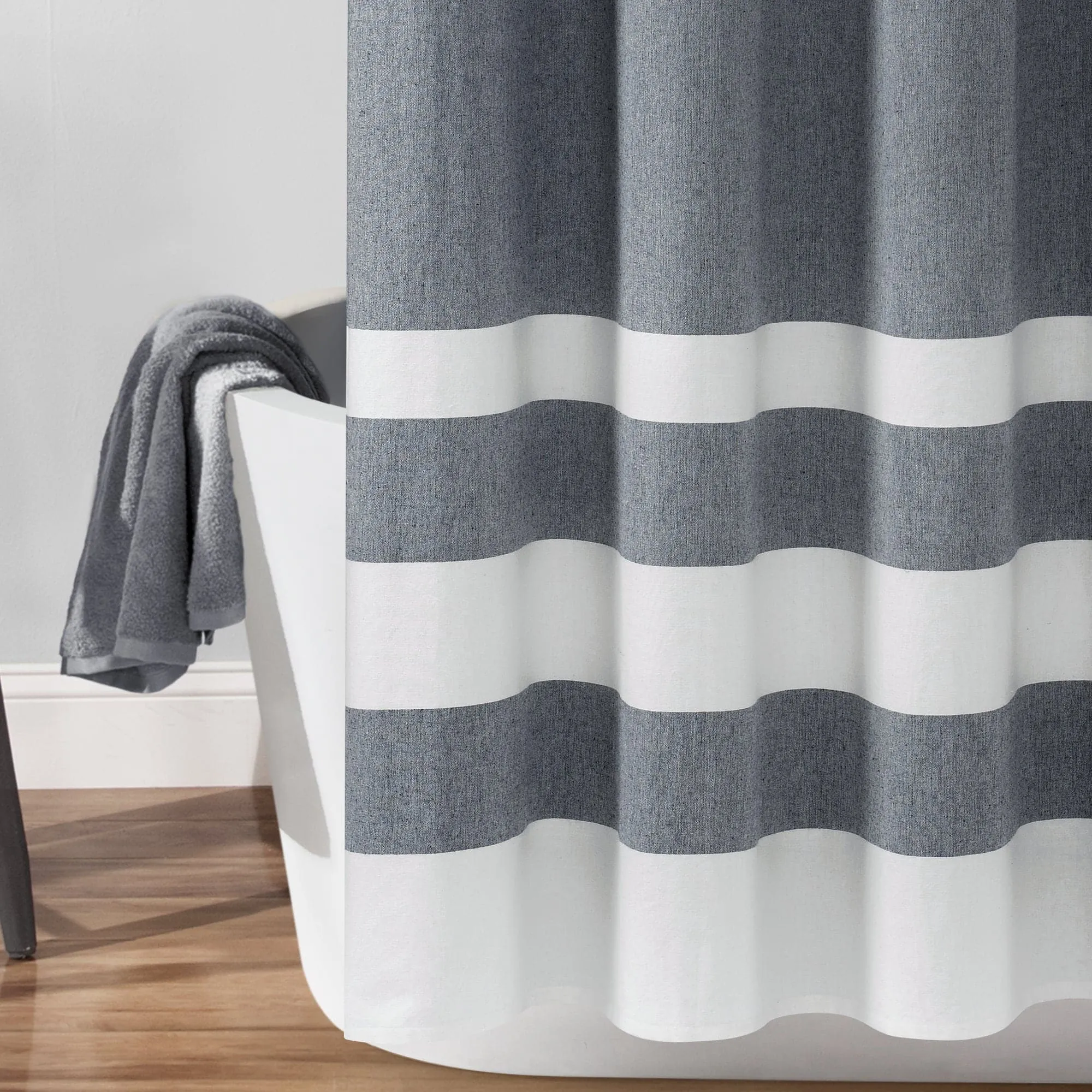 Cape Cod Stripe Yarn Dyed Cotton Shower Curtain