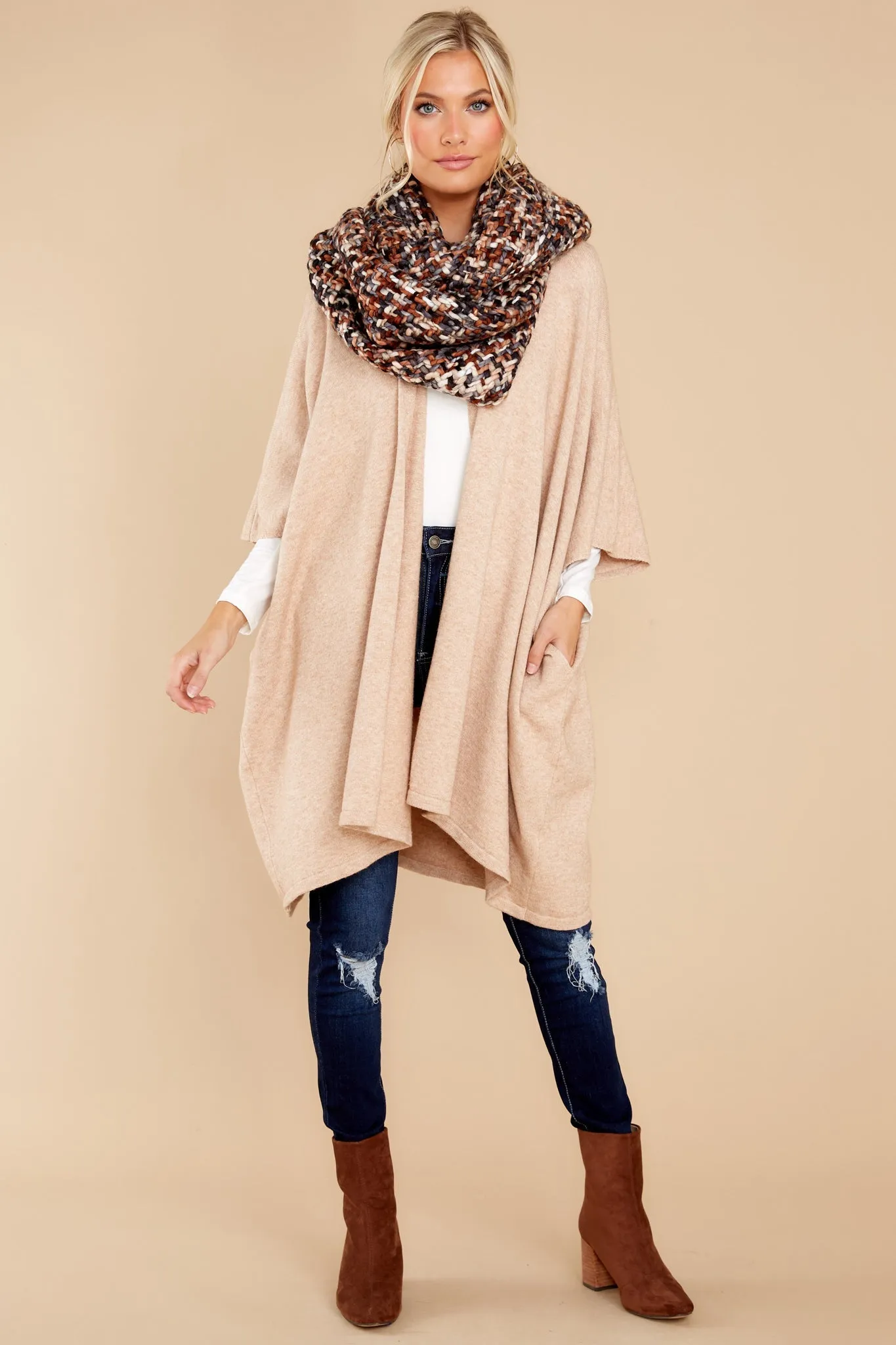 Carefree Days Beige Cardigan