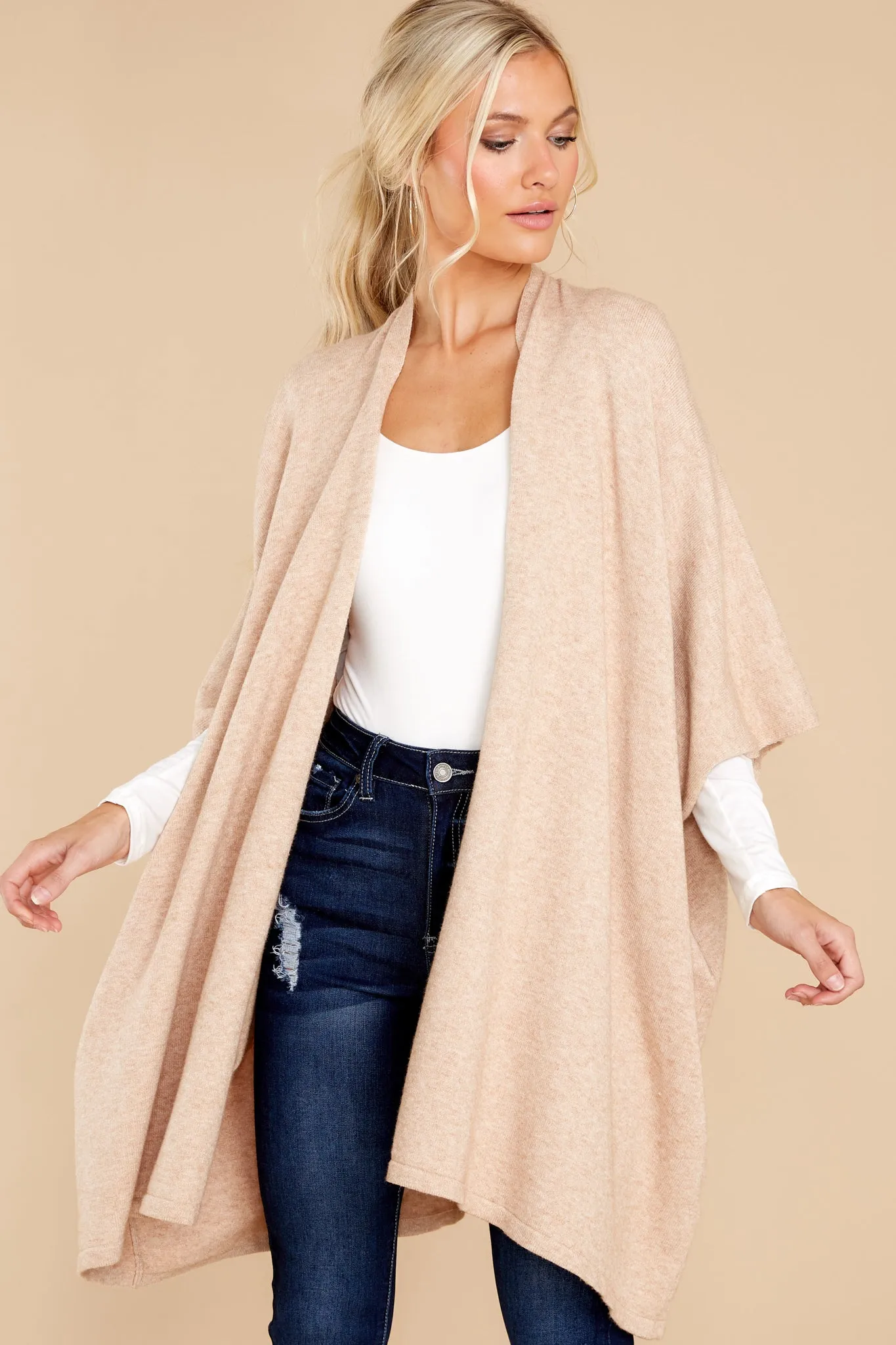 Carefree Days Beige Cardigan