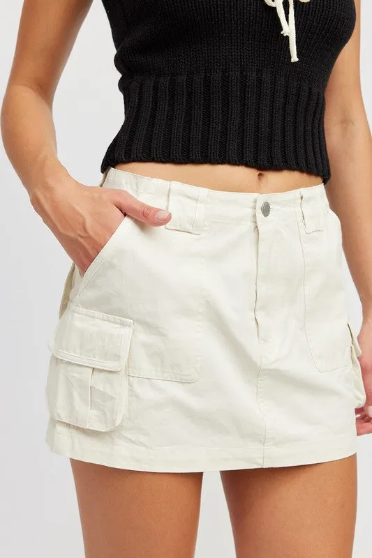 Cargo Mini Skirt