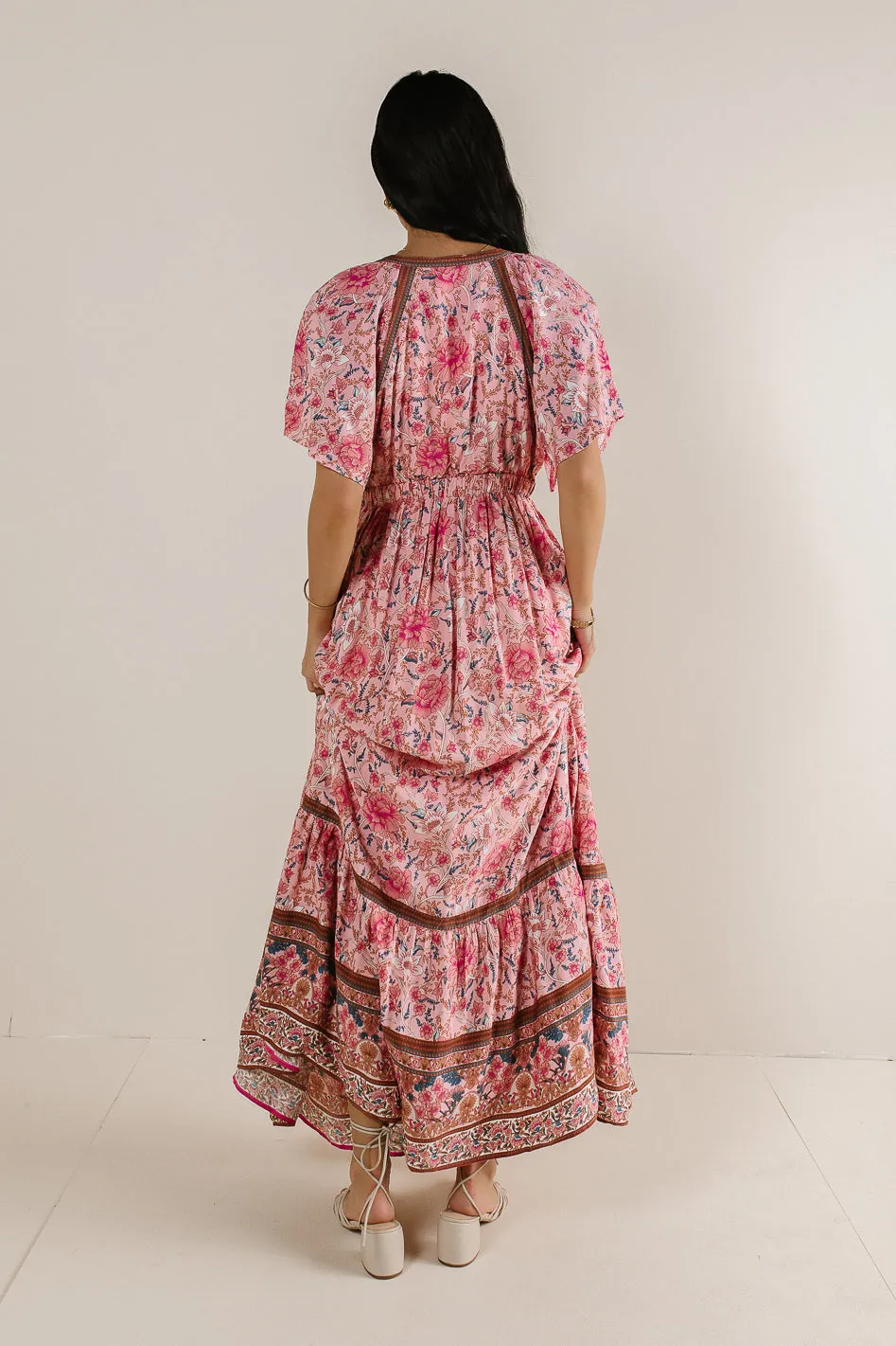 Cary Floral Dress in Pink - FINAL SALE