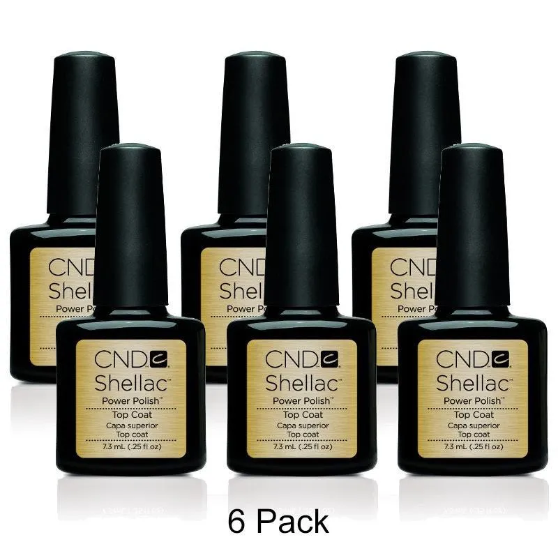 CND Shellac - Top Coat - 6 Pack (0.25 oz)