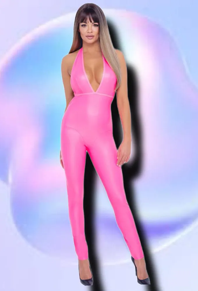 Cottelli Party Pink Jumpsuit