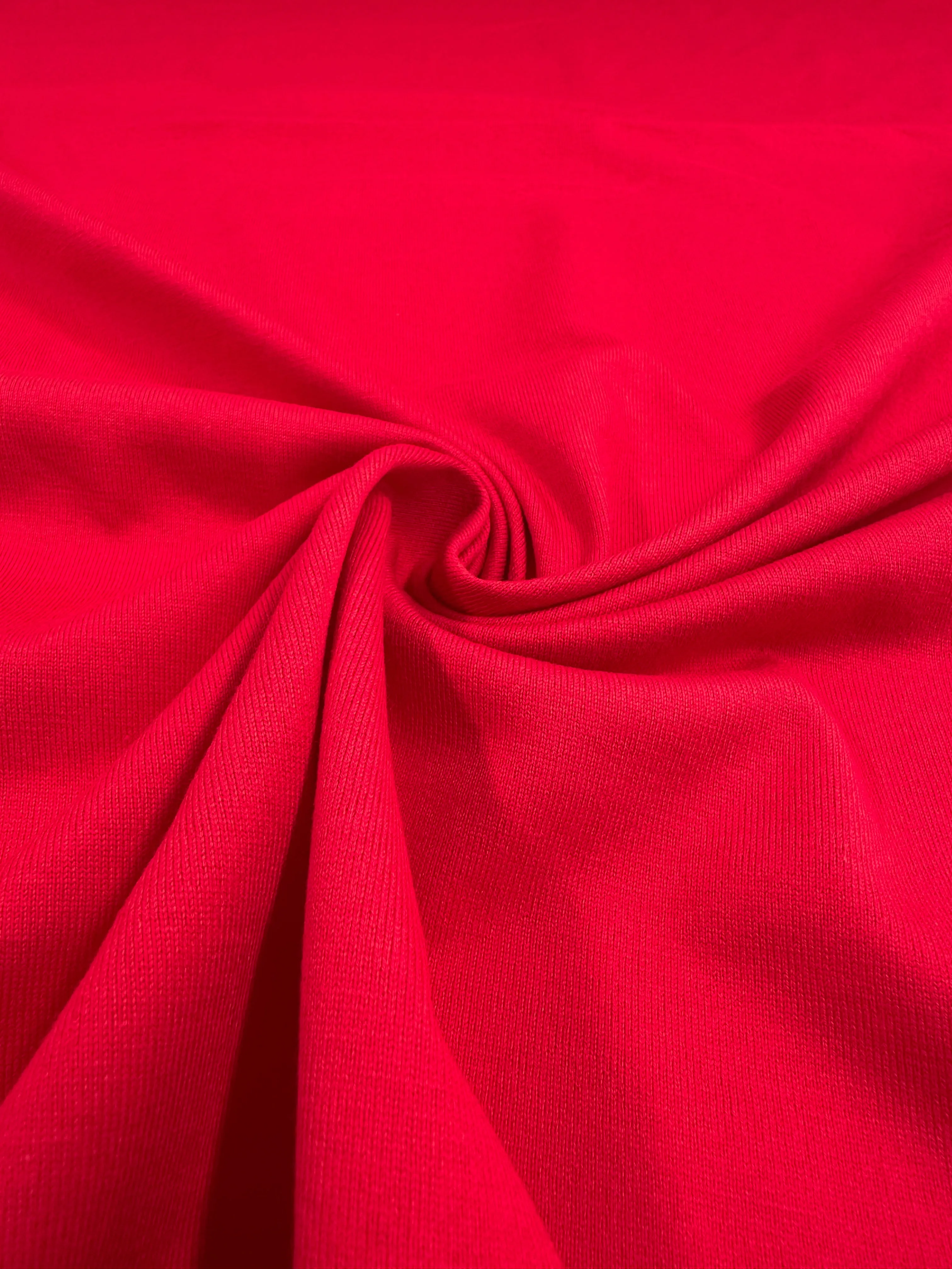 Cotton Jersey - Ribbon Red - 165cm