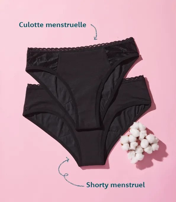 Culottes Menstruelles Lavables Écologiques - XXS à XXL