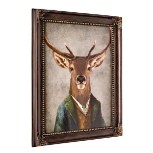 Deer John Ornate Framed Bar Wall Decor