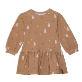 Deux Par Deux Fleece Dress - Cat