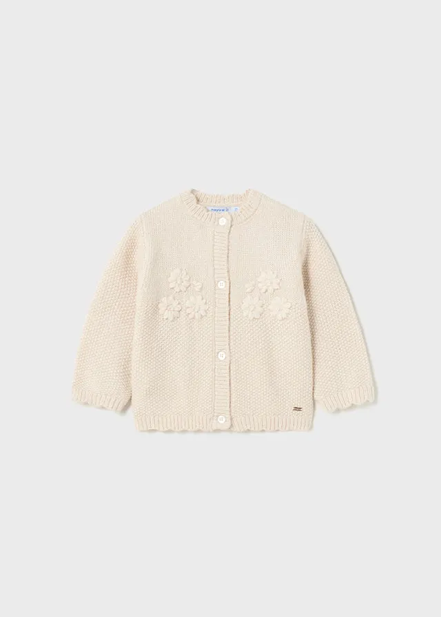 Embroidered Knit Cardigan, Ginger, 2314