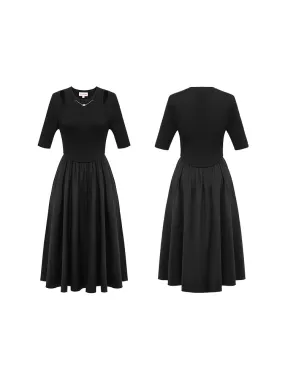 EP YAYING Knitted Panel Dress