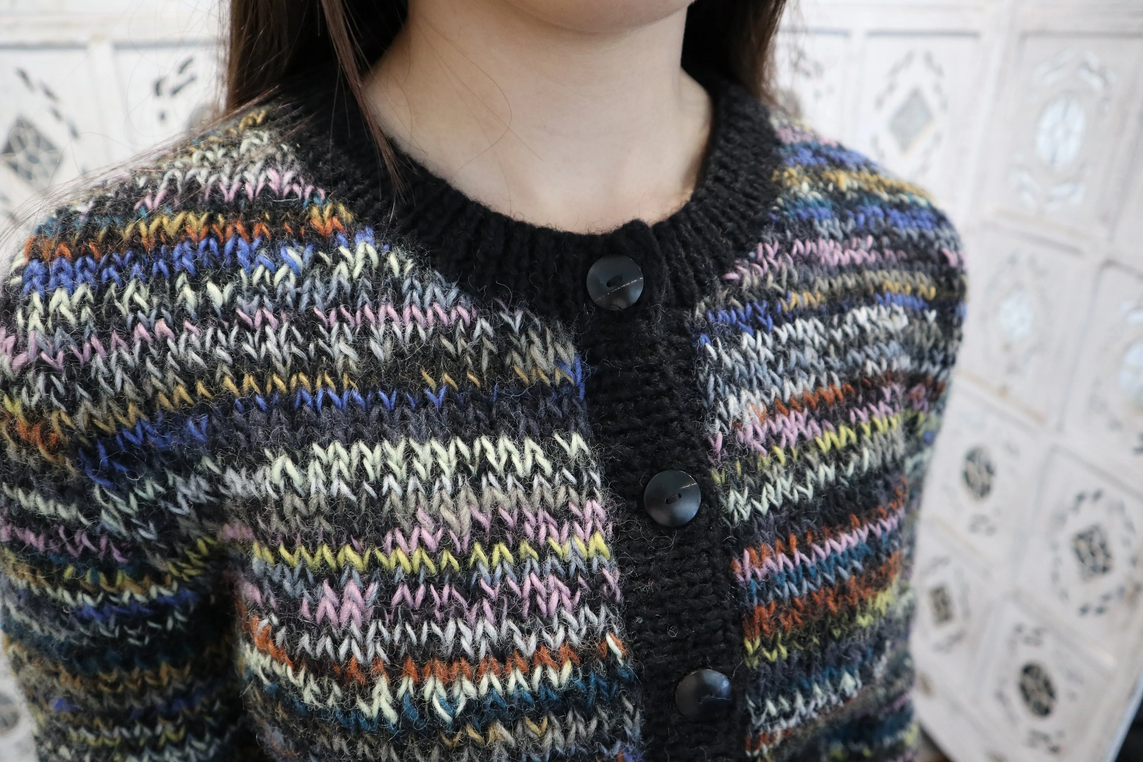 Fair Trade Ethical Woollen Multi Coloured Cardigan