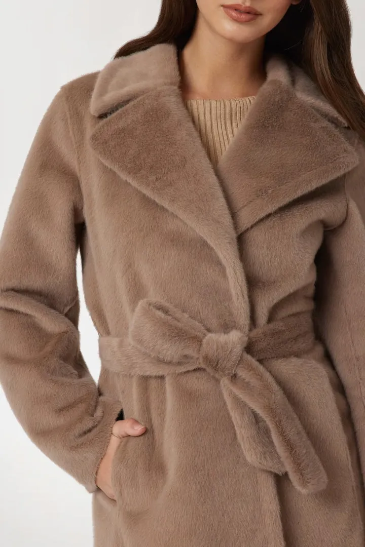 Faux Fur Long Coat