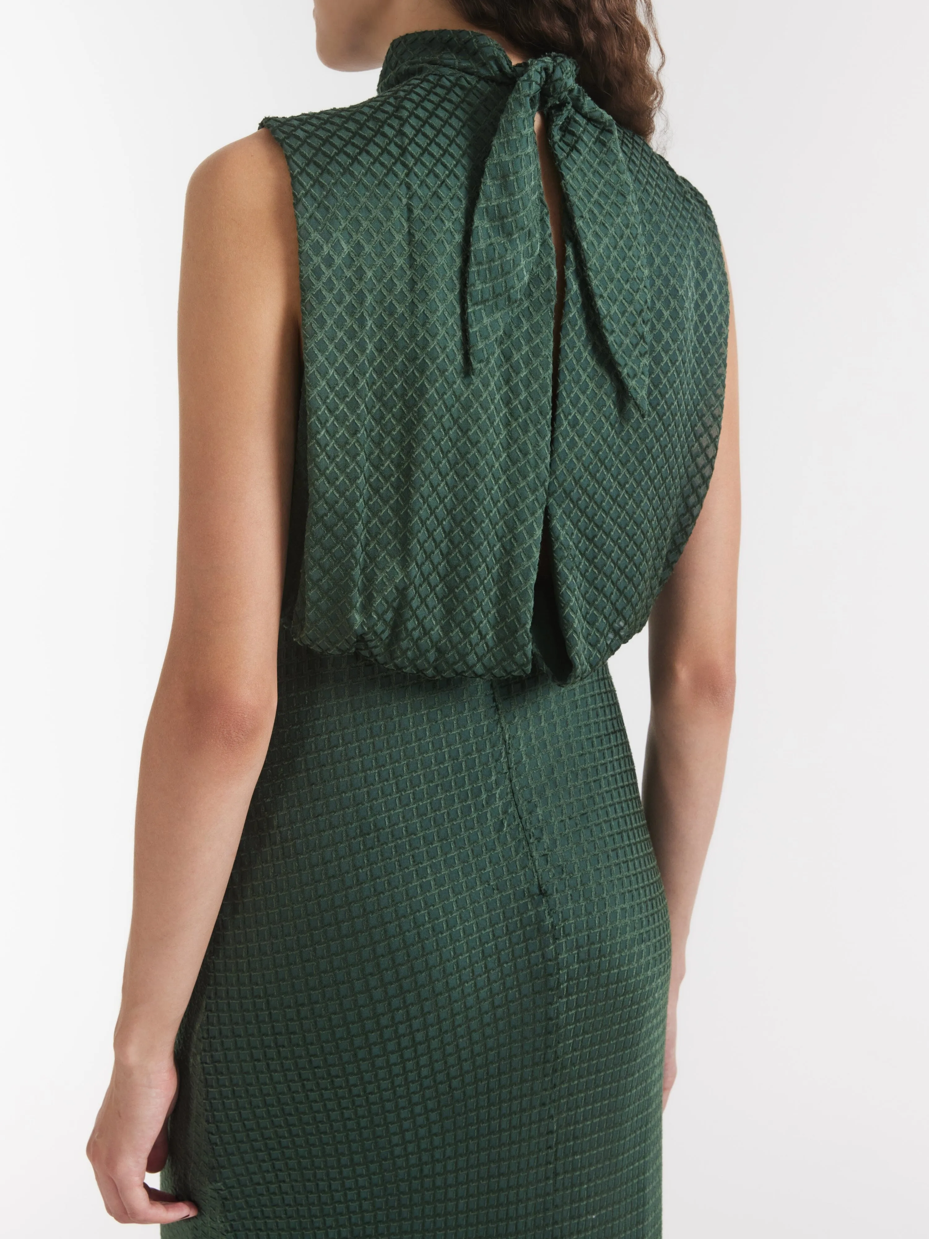 Fleur Dress in Emerald