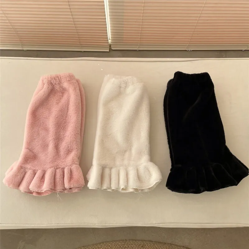 Fluffy vintage y2k leg warmers