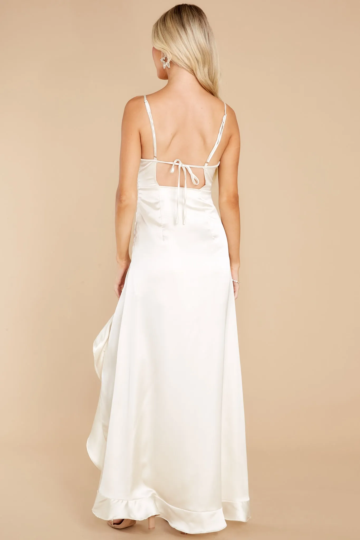 For The Girls Ivory Maxi Dress