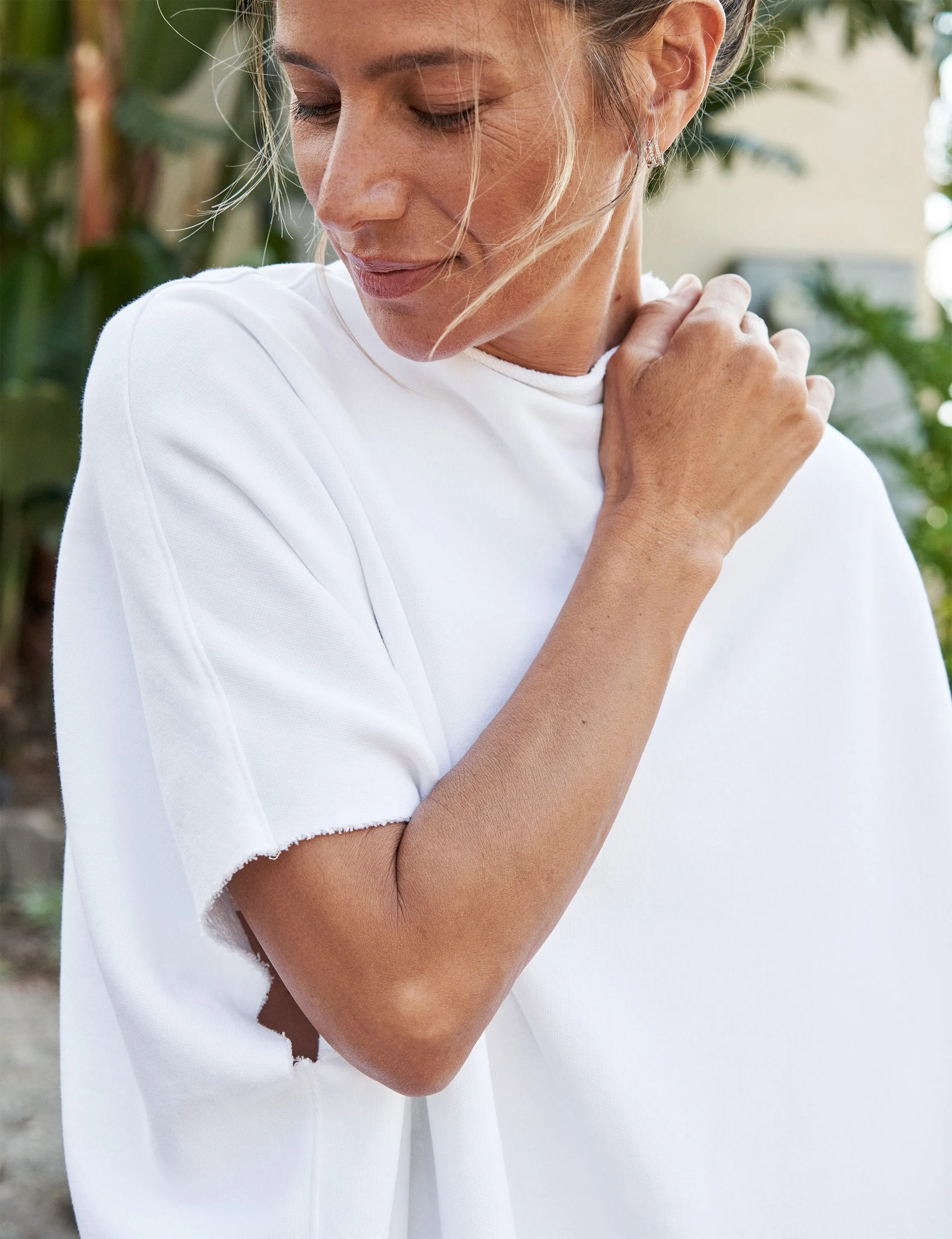 Frank & Eileen - Funnel Neck Dress in White