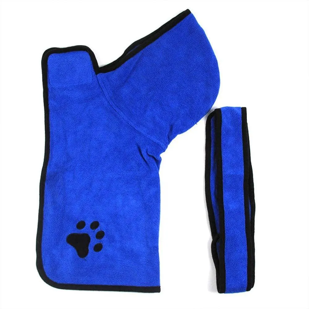 Fur King - Dog Drying Jacket Robe Towel