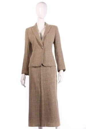 Gianfranco Corneli Skirt Suit Brown Size 10/12