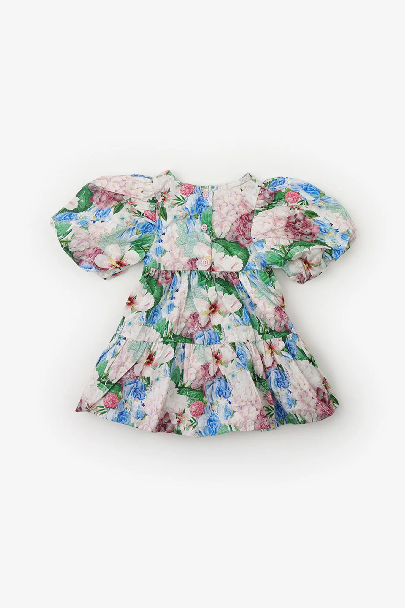 Gingersnaps Puff Sleeves Floral Printed Dress