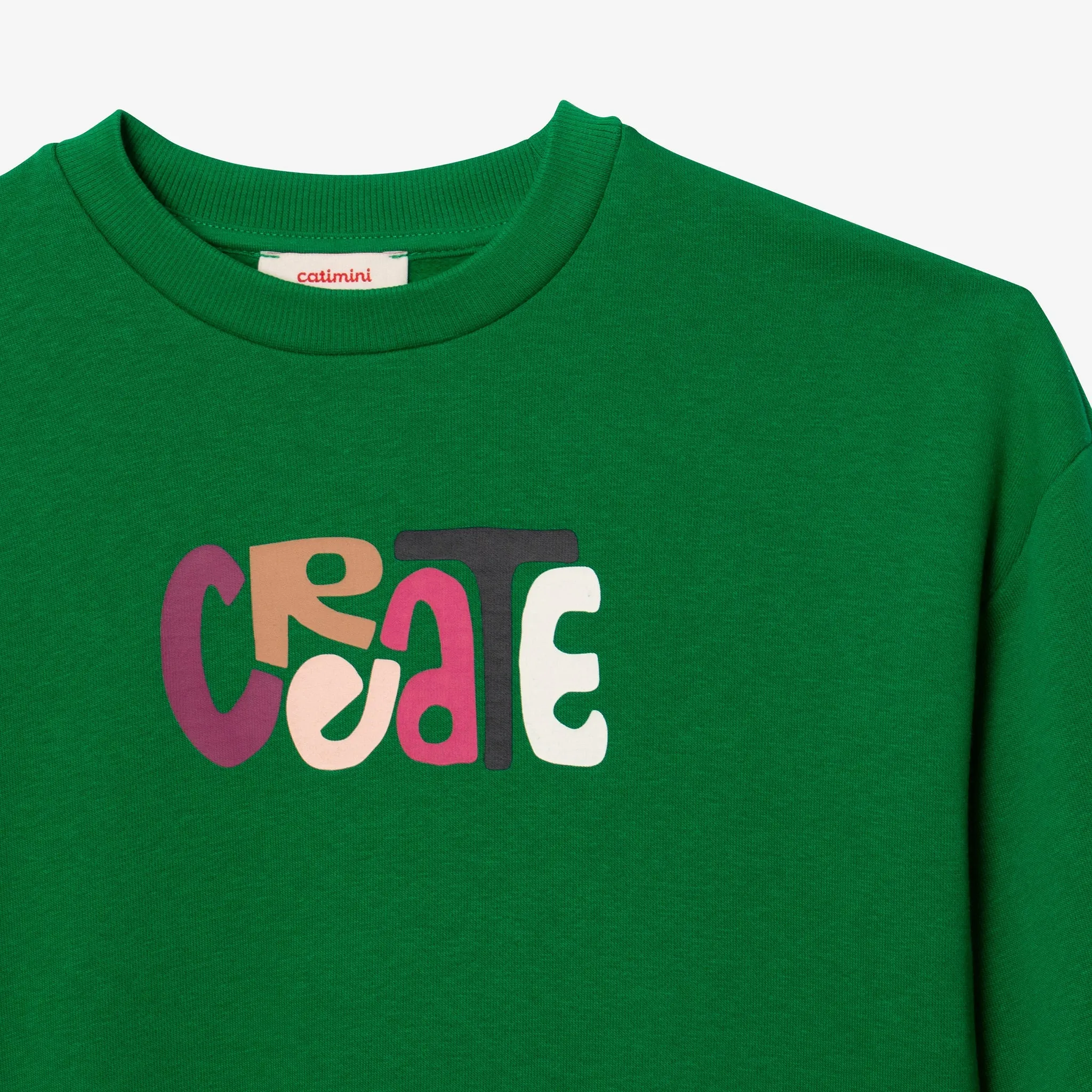 Girls' green sweatshirt