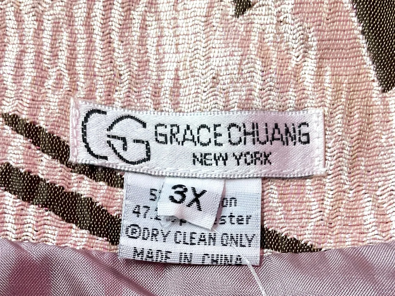 GRACE CHUANG NEW METALLIC JACKET - 3X