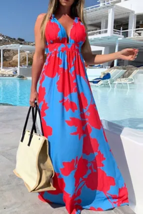 Hawaiian Maxi Dress, Vacation Maxi Dress