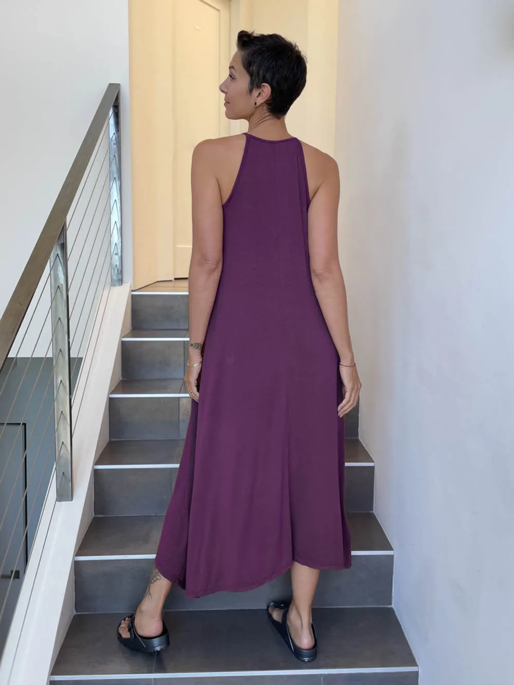 High Neck Maxi Dress