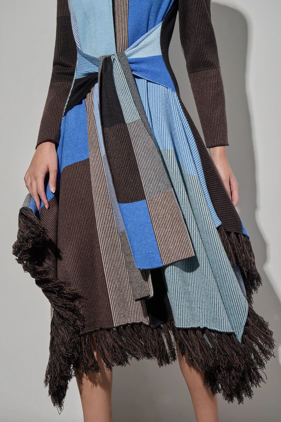 Jacquard Cozy Knit Duster