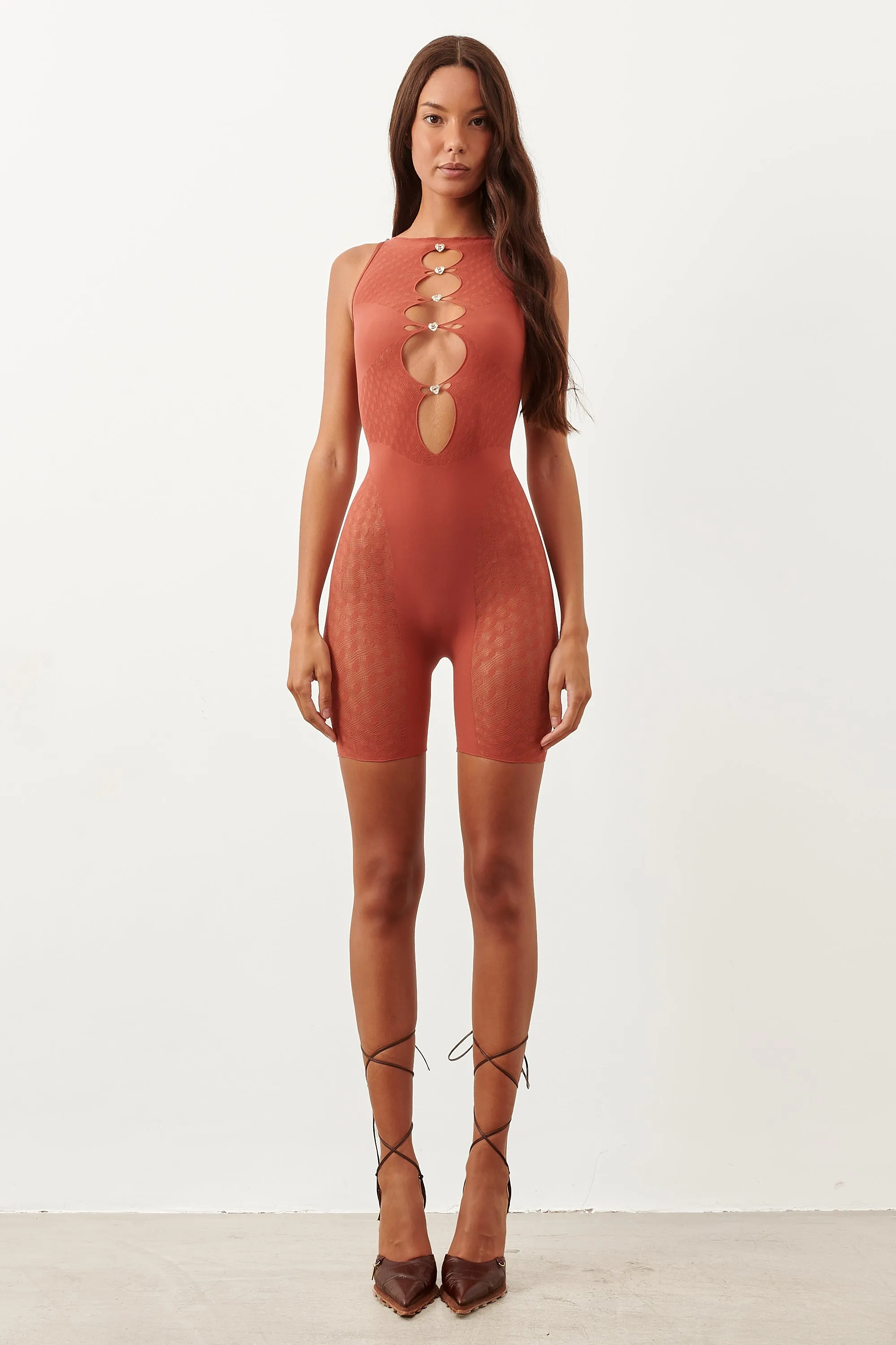 Jetta Jumpsuit in Burnt Henna