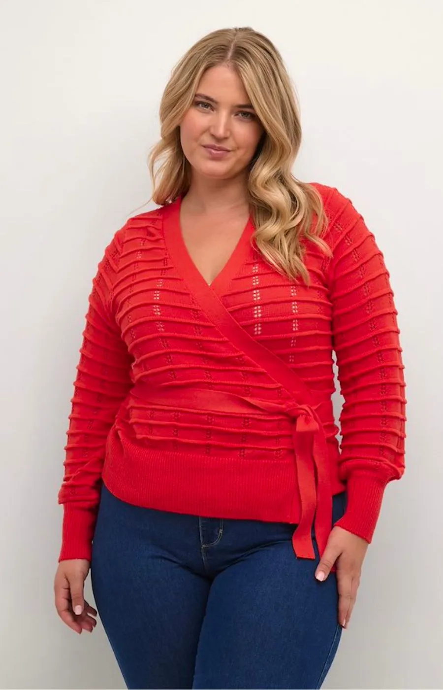 Kaffe Curve Emmi Cardigan in Cayenne