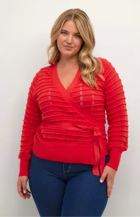 Kaffe Curve Emmi Cardigan in Cayenne