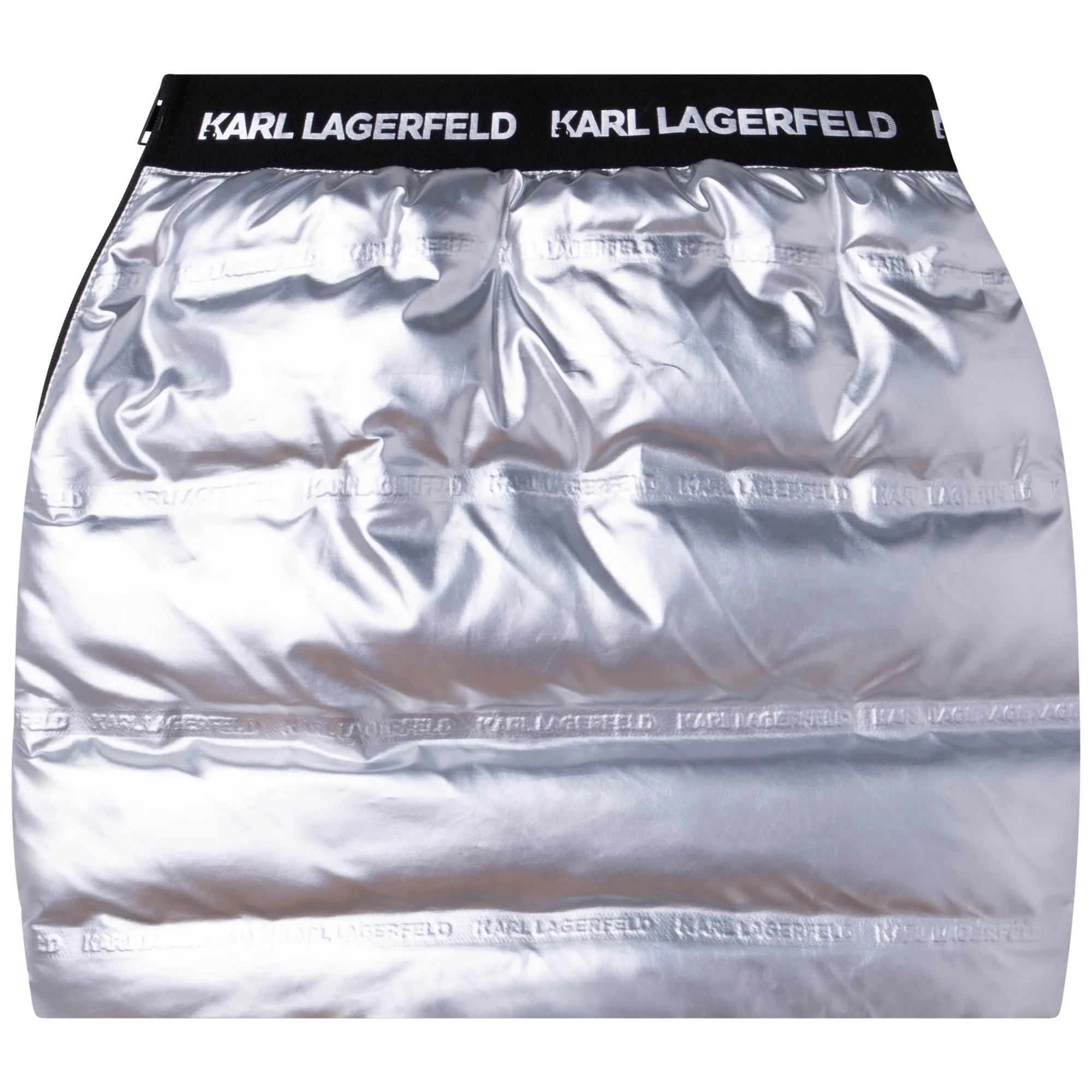 KL Silver Quilted Skirt