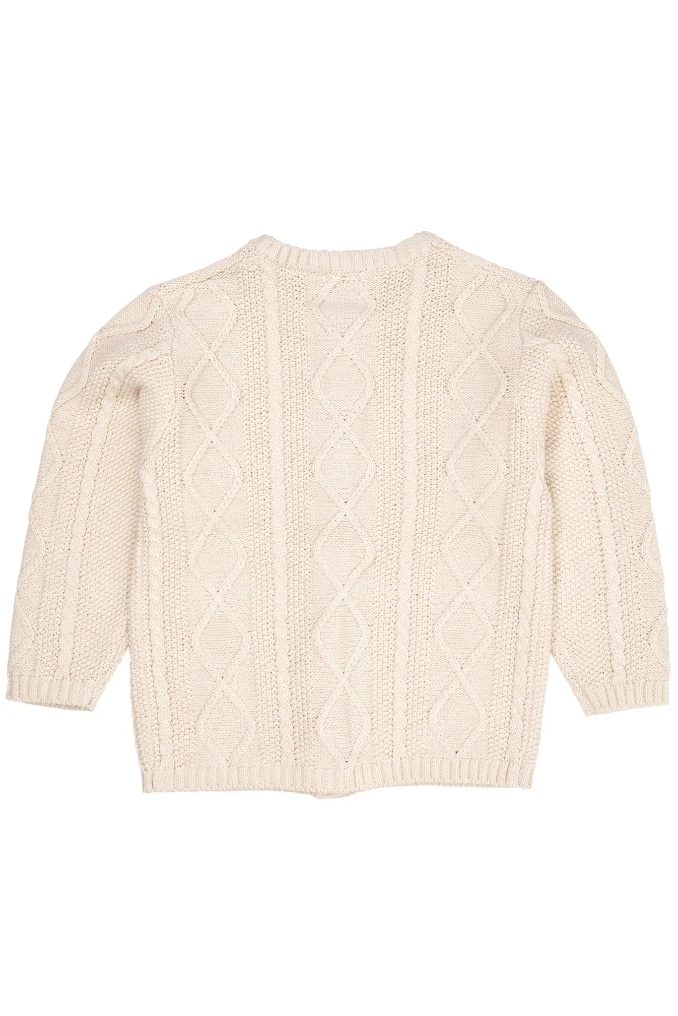 KNITTED CARDIGAN - CREAM