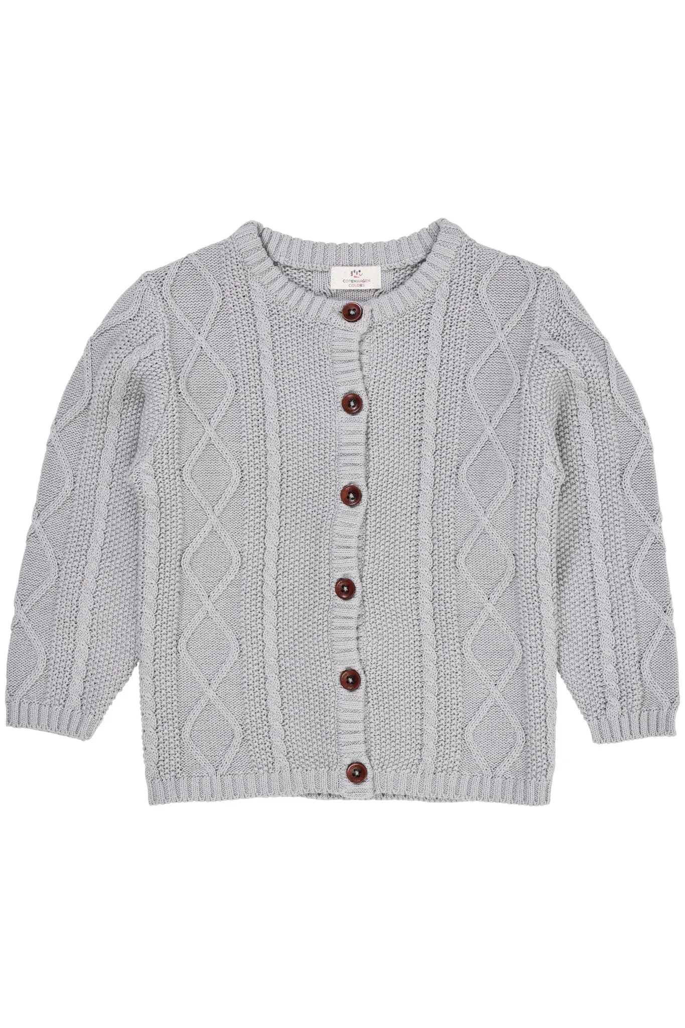 KNITTED CARDIGAN - DUSTY BLUE