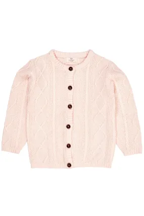 KNITTED CARDIGAN - SOFT PINK