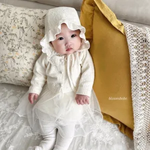 Korean Baby Dress   Cardigan