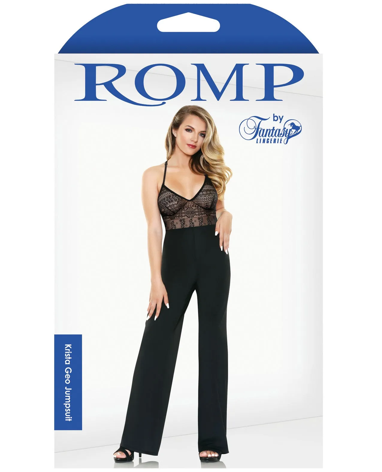 Krista Geo Jumpsuit - Black